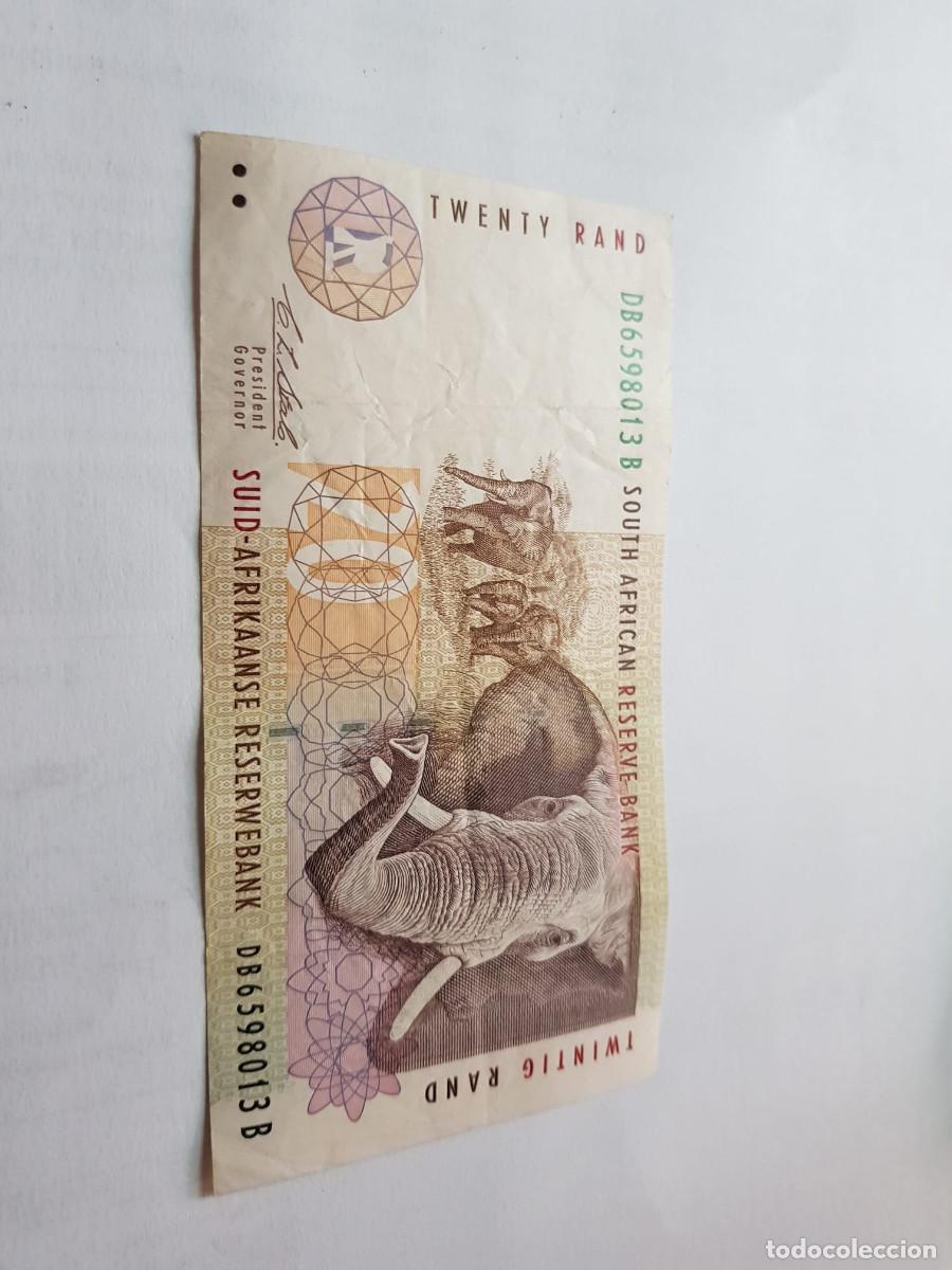 Billetes extranjeros: SUDAFRICA-20 RAND-1993