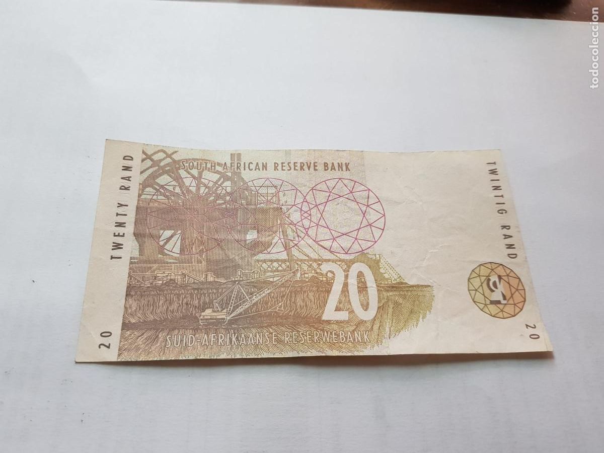 Billetes extranjeros: SUDAFRICA-20 RAND-1993 - Foto 2