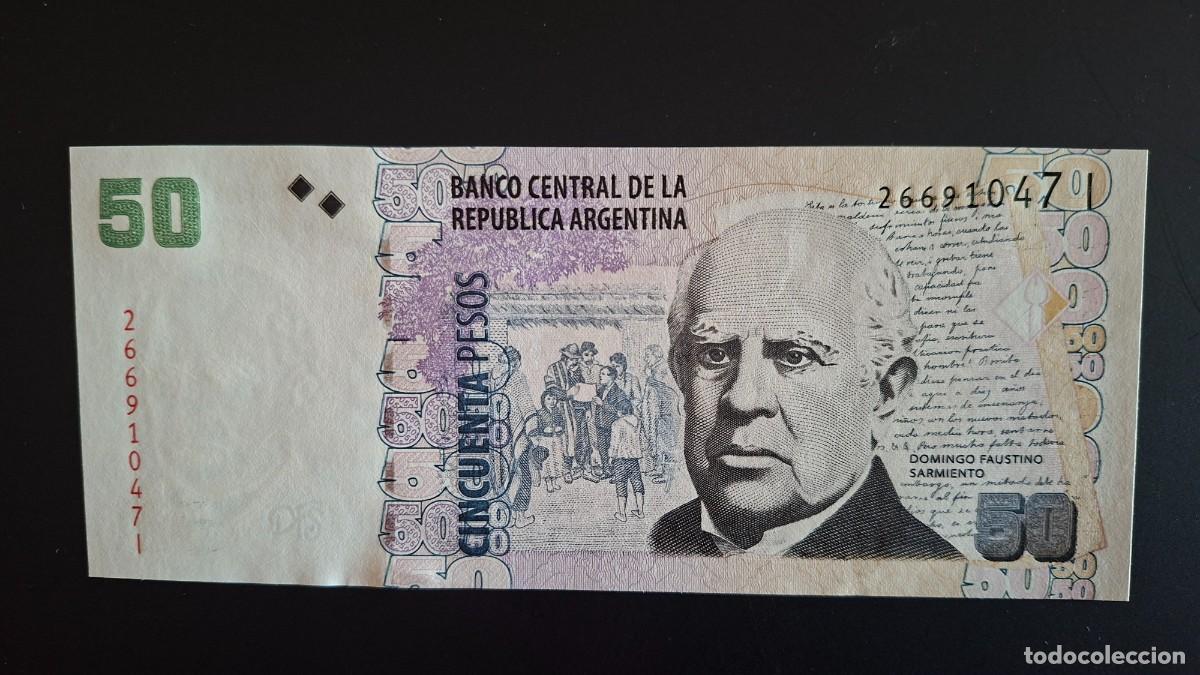 International Banknotes: ARGENTINA 50 PESOS 2013-2014 P-356a.7 SC