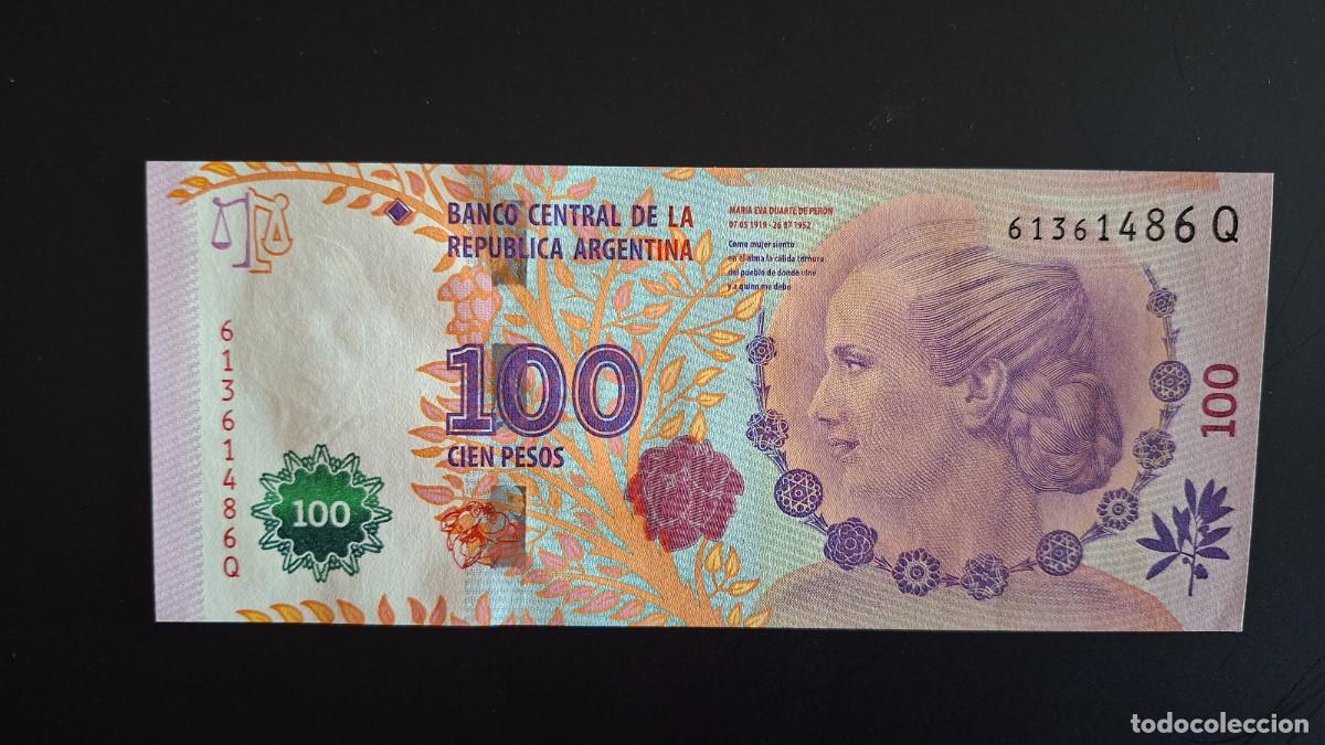 Banconote internazionali: ARGENTINA 100 PESOS 2014-2015 P-358b.3 SC
