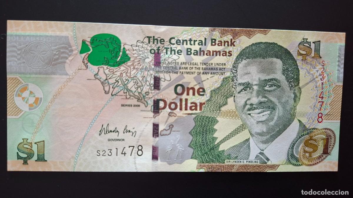 International Banknotes: BAHAMAS 1 D&Oacute;LAR 2008 P-71a.1 SC