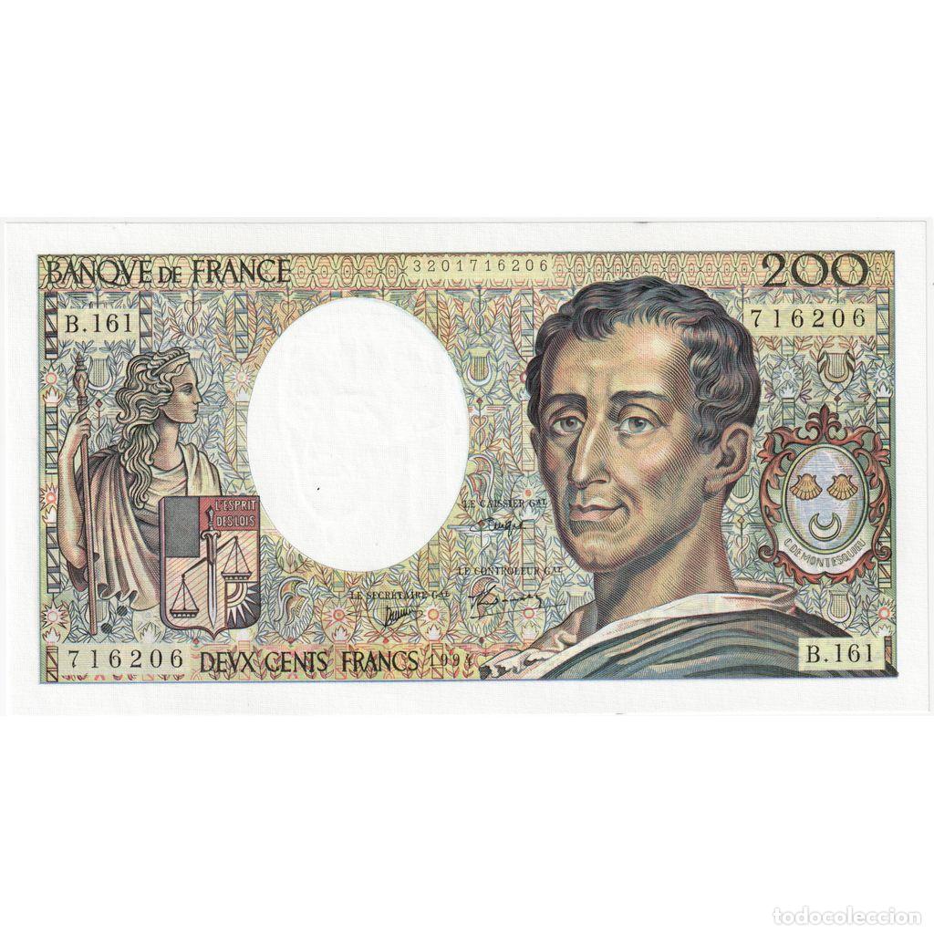 Billetes extranjeros: [#1185447] Francia, 200 Francs, Montesquieu, B.161, UNC