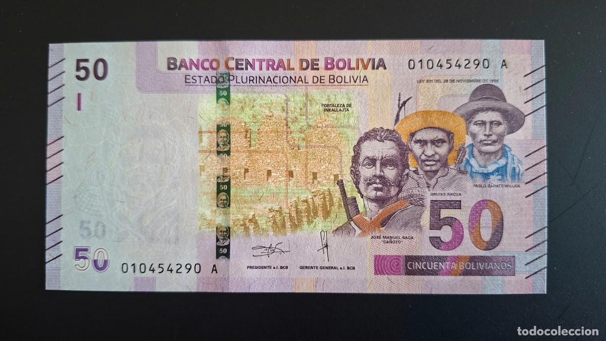 Billets internationaux: BOLIVIA 50 BOLIVIANOS 2018 P-250a SC
