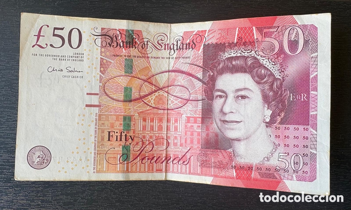 Billetes extranjeros: Inglaterra billete de 50 libras - Foto 1