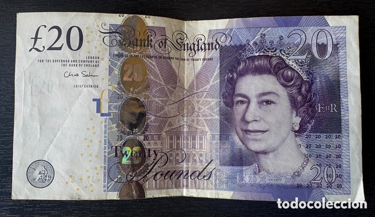 Billetes extranjeros: Inglaterra billete 20 libras