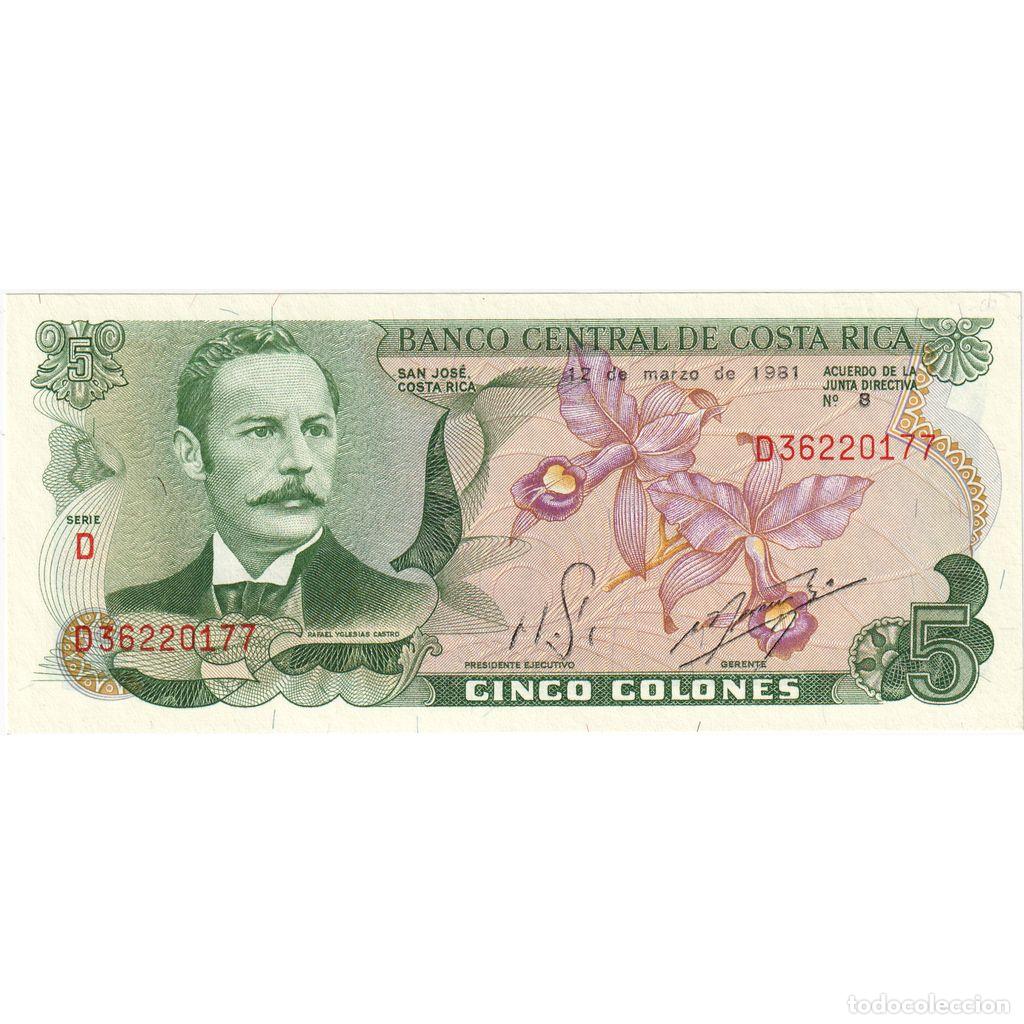 Billetes extranjeros: [#1185459] Costa Rica, 5 Colones, 1981-03-12, UNC