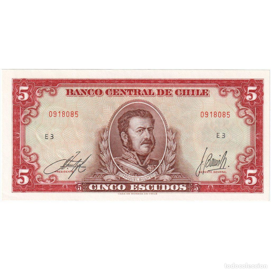 Billetes extranjeros: [#1185461] Chile, 5 Escudos, UNC - Foto 1