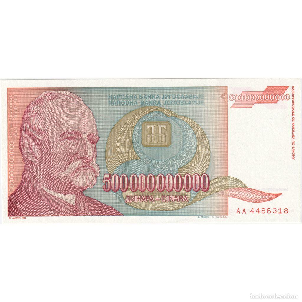 Billetes extranjeros: [#1185478] Yugoslavia, 500,000,000,000 Dinara, 1993, UNC