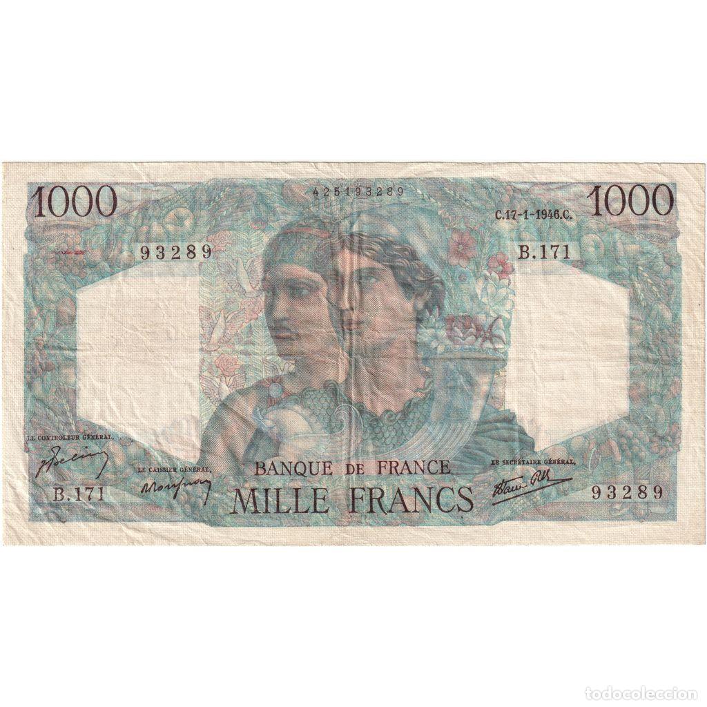 Billetes extranjeros: [#1185517] Francia, 1000 Francs, Minerve et Hercule, 1946-01-17, B.171, BC