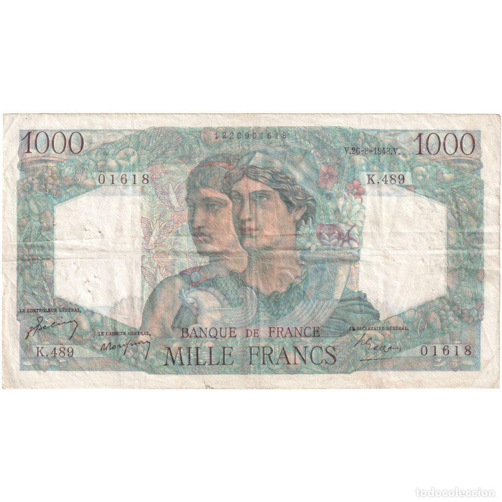 Billetes extranjeros: [#1185522] Francia, 1000 Francs, Minerve et Hercule, 1948-08-26, K.489, RC+