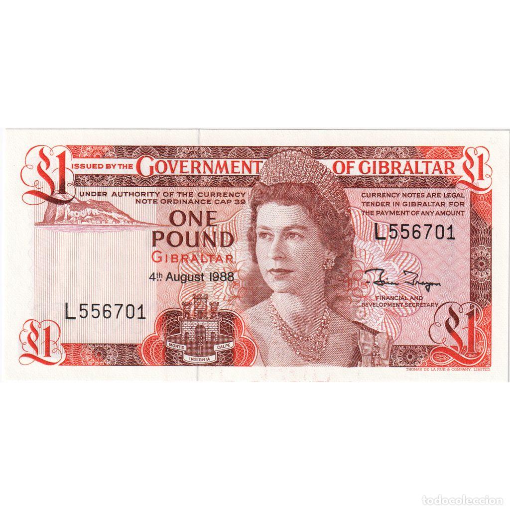 Billetes extranjeros: [#1185454] Gibraltar, 1 Pound, 1988-08-04, UNC