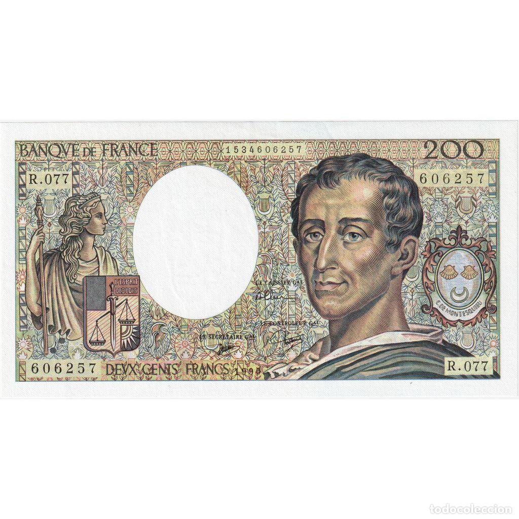Billetes extranjeros: [#1185513] Francia, 200 Francs, Montesquieu, 1990, R.077, SC
