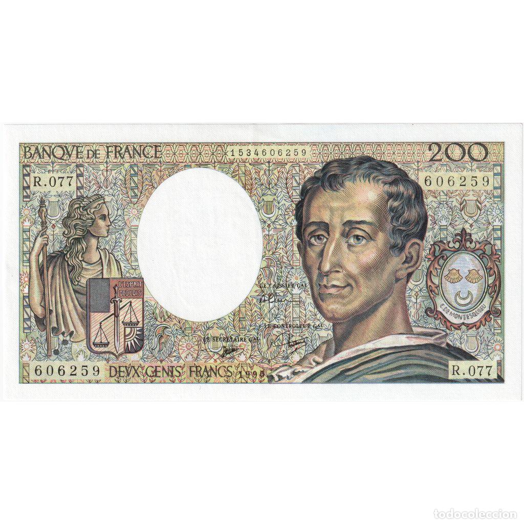 Billetes extranjeros: [#1185515] Francia, 200 Francs, Montesquieu, 1990, R.077, SC