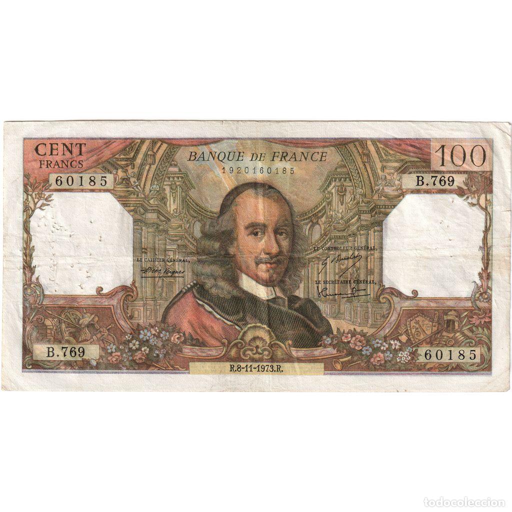 Billetes extranjeros: [#1185556] Francia, 100 Francs, Corneille, 1973-11-08, B.769, BC