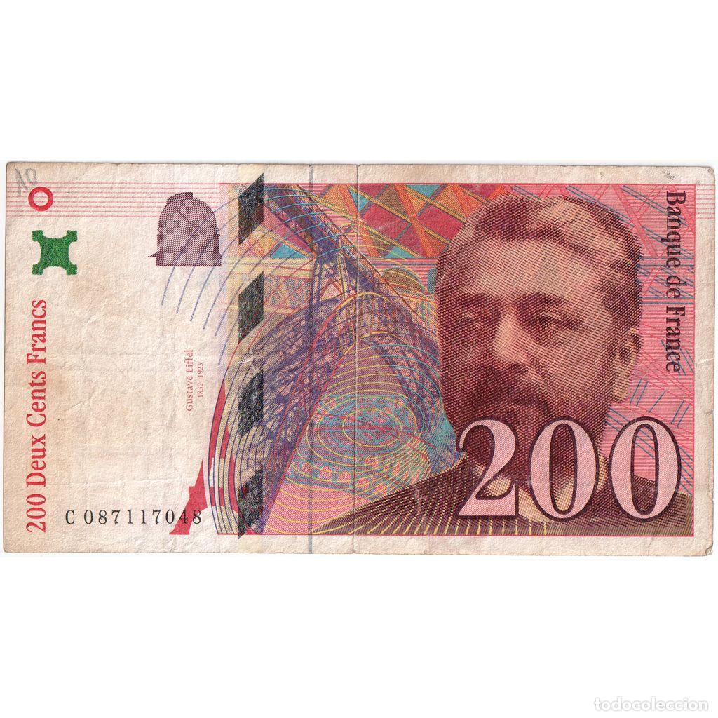 Billetes extranjeros: [#1294339] Francia, 200 Francs, Eiffel, C087117048, MBC