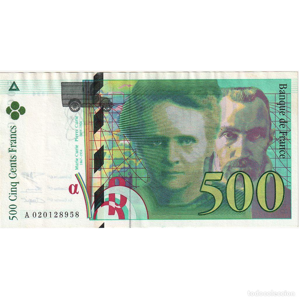 Billetes extranjeros: [#635450] Francia, 500 Francs, Pierre et Marie Curie, 1994, A 020128958, EBC