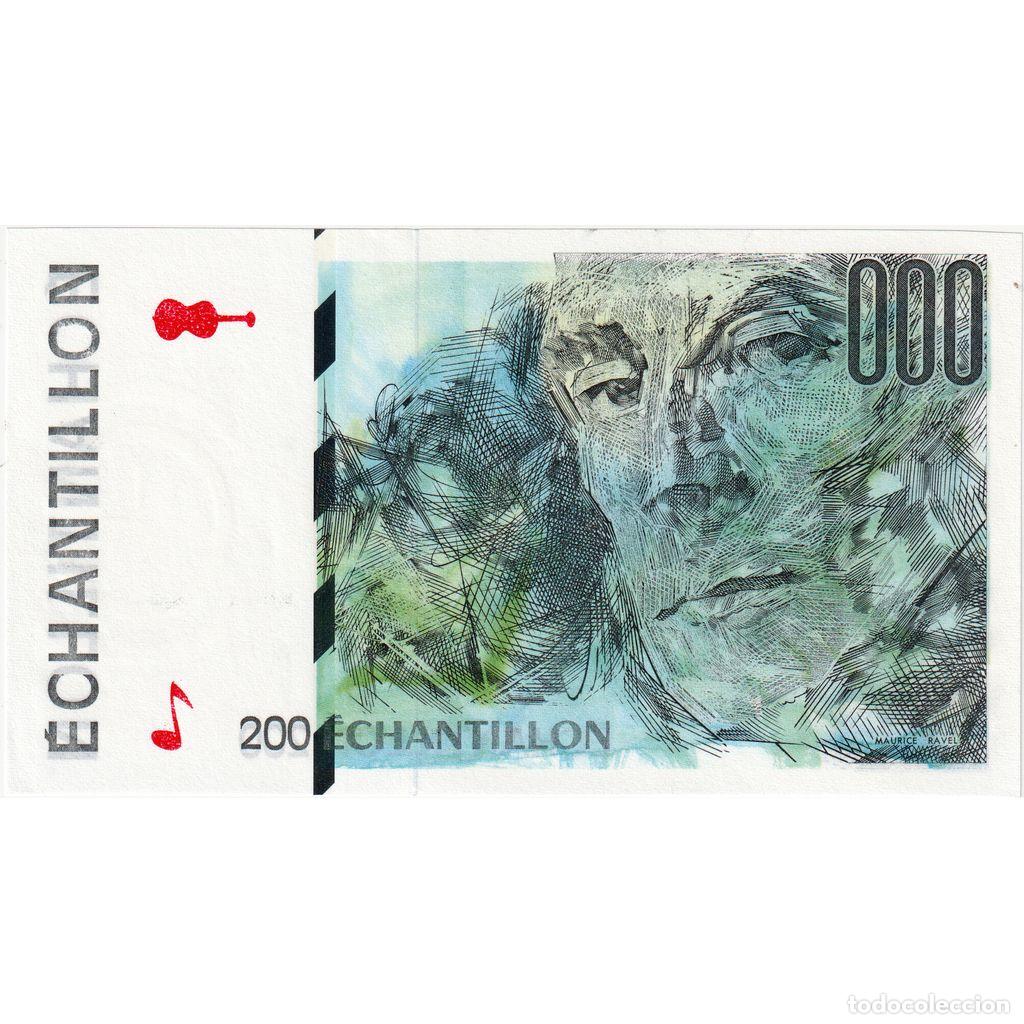 Billetes extranjeros: [#337054] Francia, 200 Francs, &eacute;chantillon, UNC