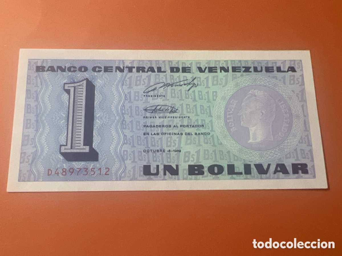 Billetes extranjeros: V164. BILLETE- VENEZUELA - 1 BOLIVAR 1989