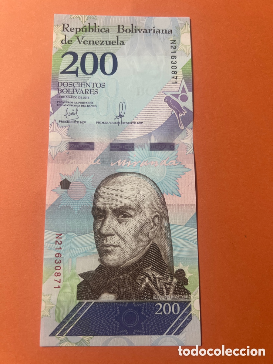 Billetes extranjeros: V164. BILLETE VENEZUELA. 200 bolivares 13.03. 2018