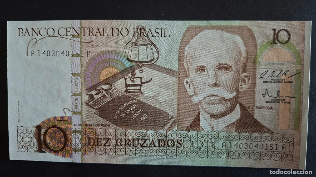 Banconote internazionali: BRASIL 10 CRUZADOS 1987 P-209b SC