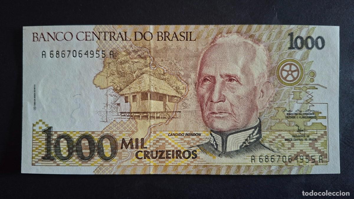 International Banknotes: BRASIL 1000 CRUZEIROS 1991 P-231b SC
