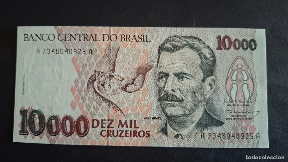 International Banknotes: BRASIL 10000 CRUZEIROS 1993 P-233c SC