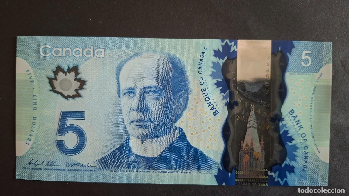 Billetes extranjeros: CANAD&Aacute; 5 D&Oacute;LARES 2020 P-106d SC