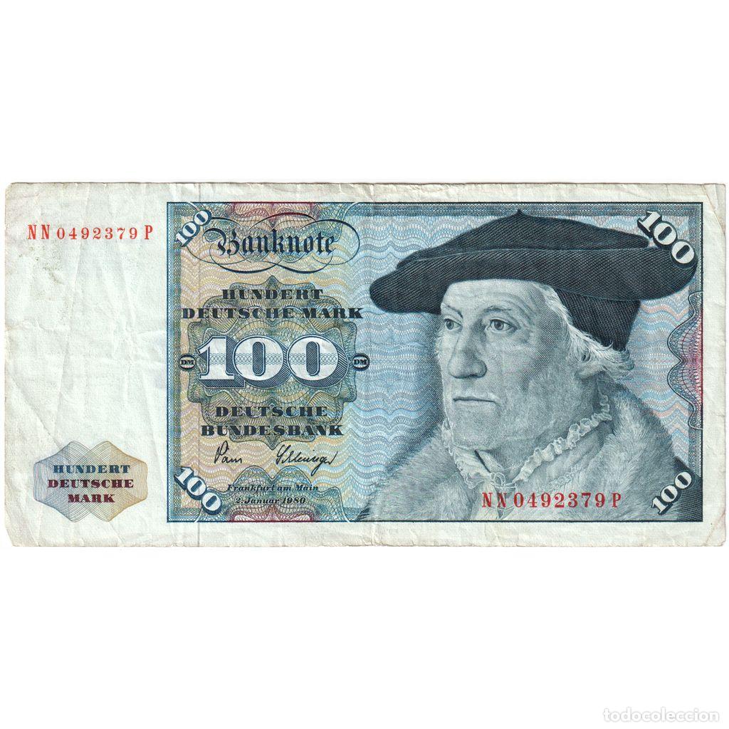 Billetes extranjeros: [#1234881] ALEMANIA - REP&Uacute;BLICA FEDERAL, 100 Deutsche Mark, 1980-01-02, MBC
