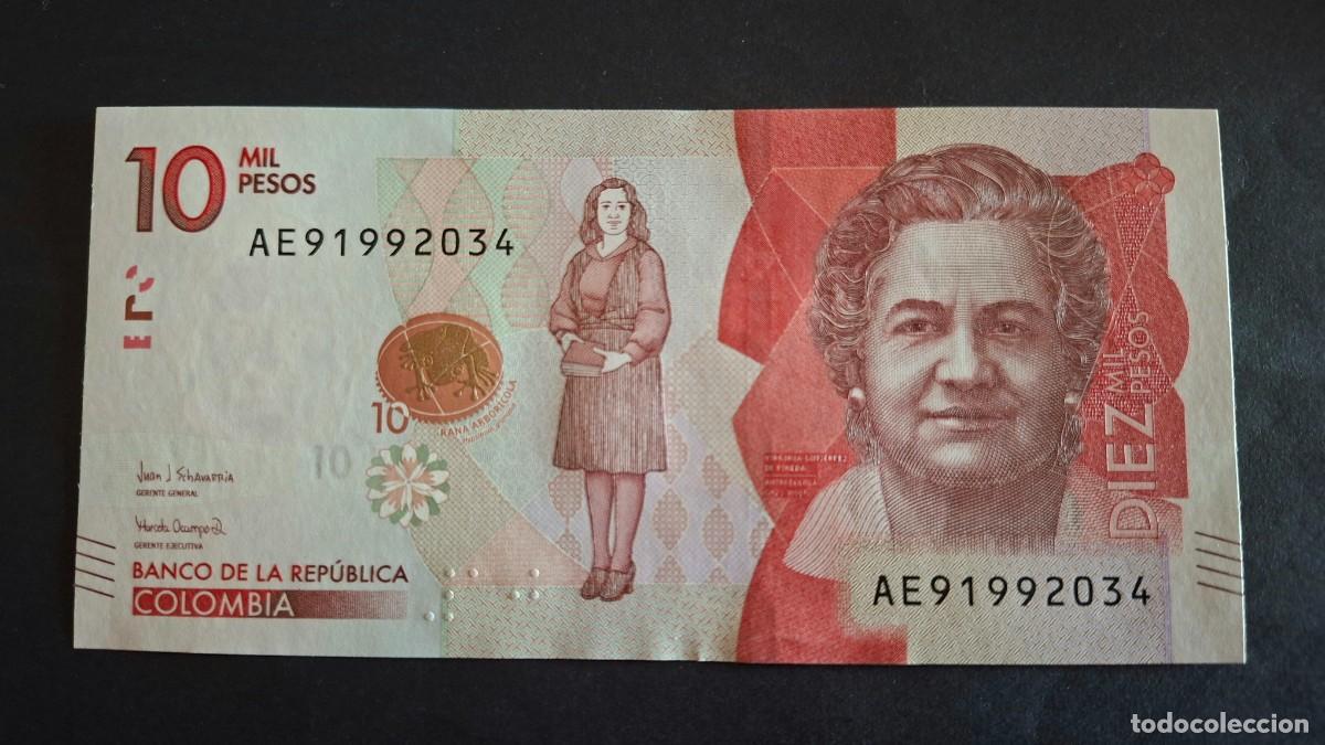 Billetes extranjeros: COLOMBIA 10000 PESOS 2017 P-460c SC