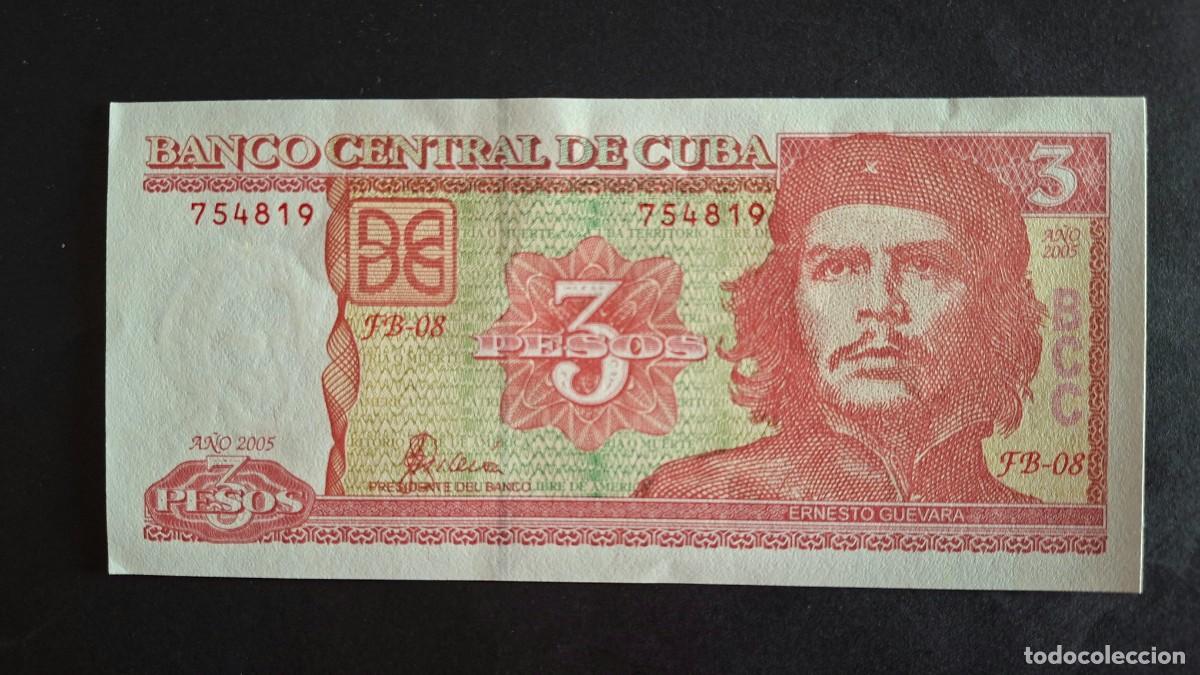 Billets internationaux: CUBA 3 PESOS 2005 P-127b SC
