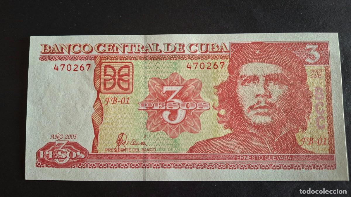 Billets internationaux: CUBA 3 PESOS 2005 P-127b SC
