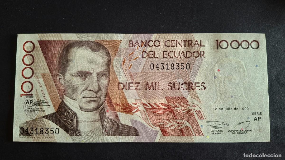 Banconote internazionali: ECUADOR 10000 SUCRES 1999 P-127e.2 SC
