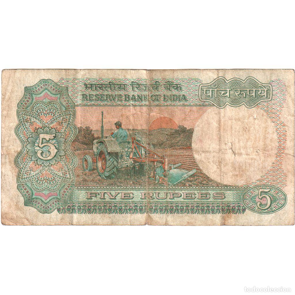 Billetes extranjeros: [#1234805] India, 5 Rupees, BC - Foto 2