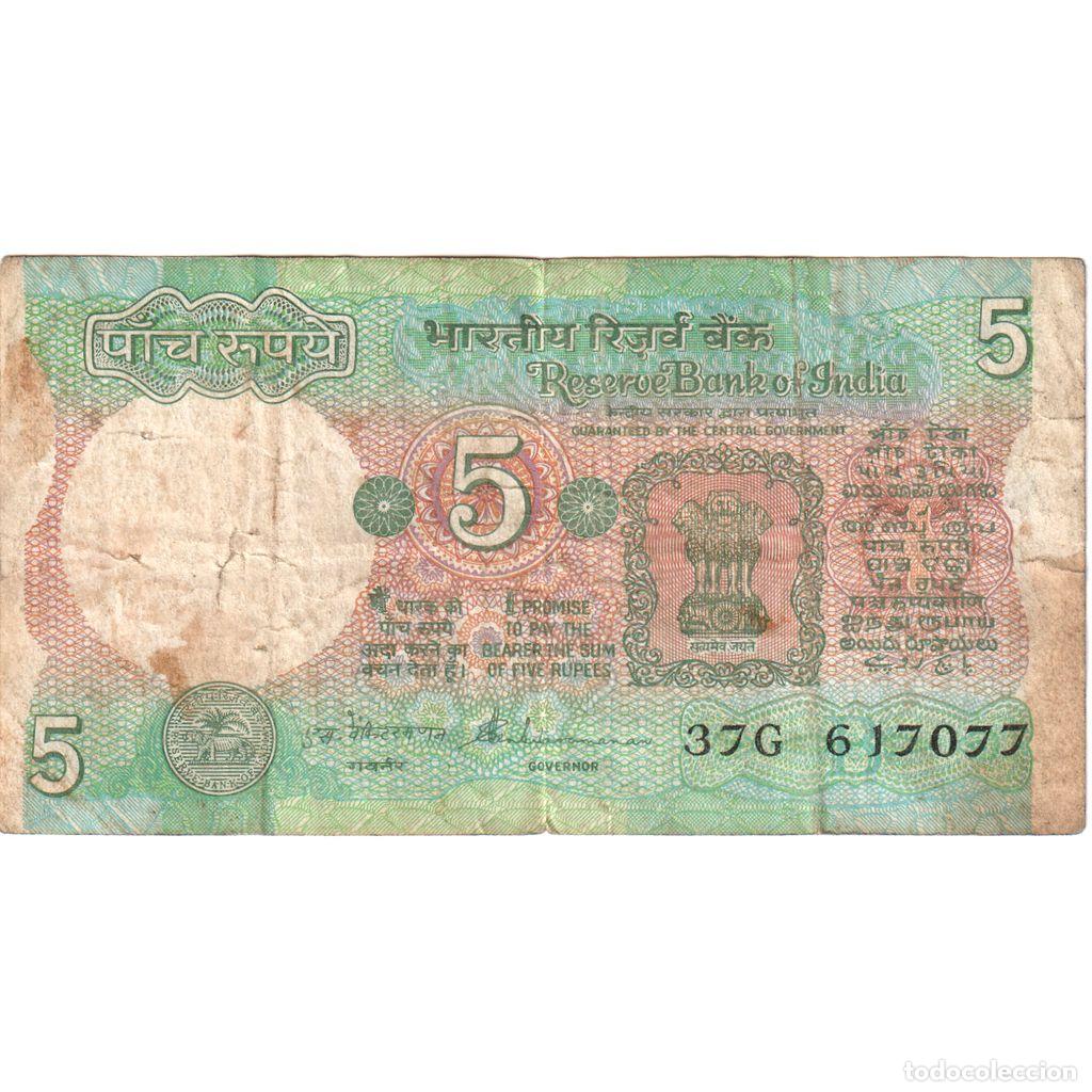 Billetes extranjeros: [#1234805] India, 5 Rupees, BC