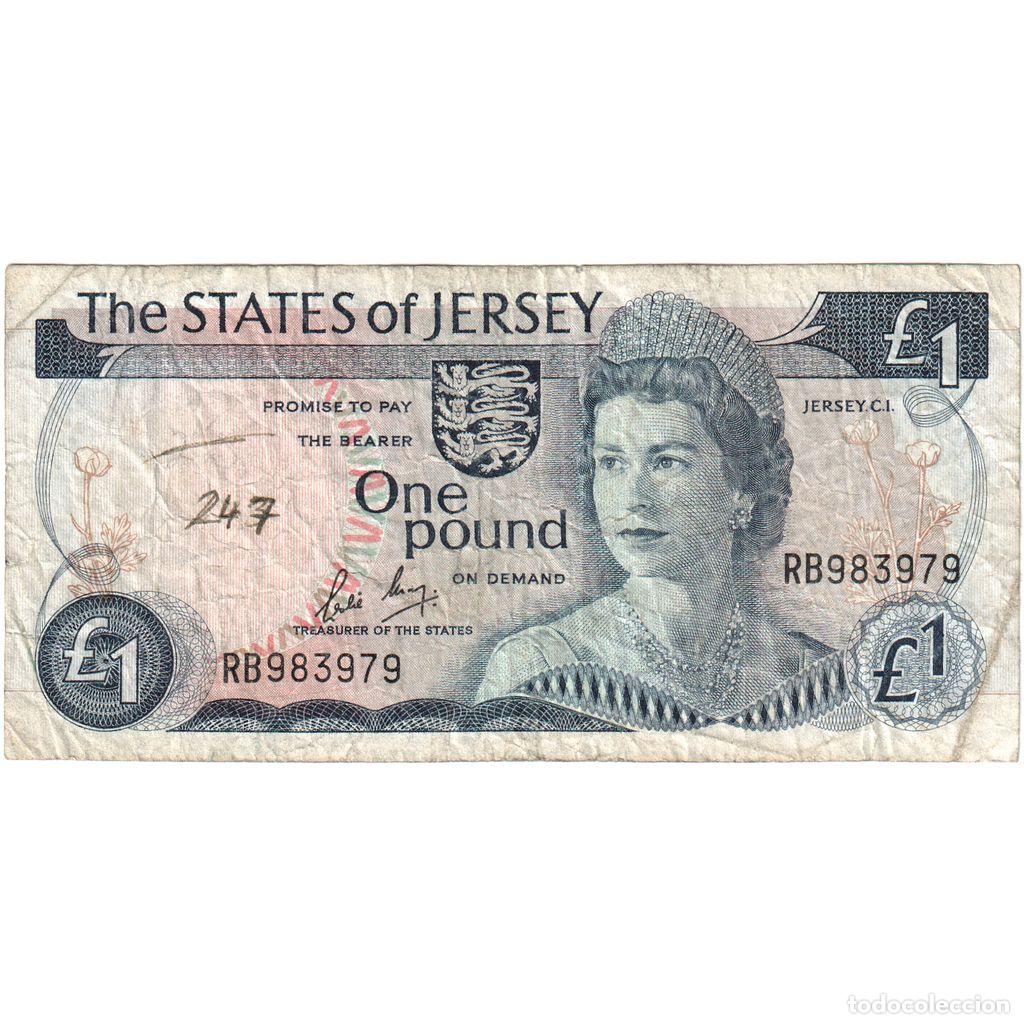 Billetes extranjeros: [#1234878] Jersey, 1 Pound, BC