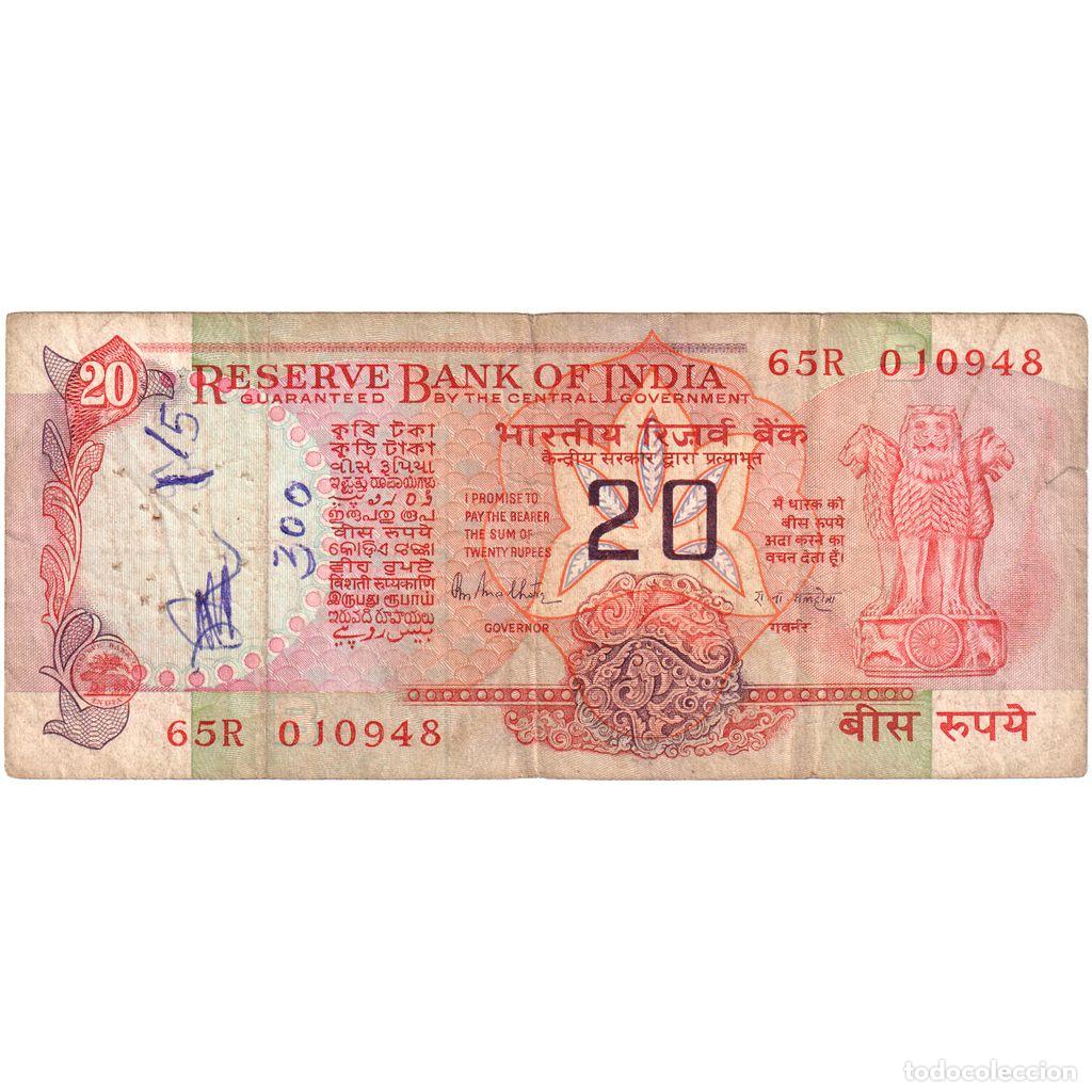Billetes extranjeros: [#1234815] Billete, 20 Rupees, Undated (1983-84), India, KM:82h, BC