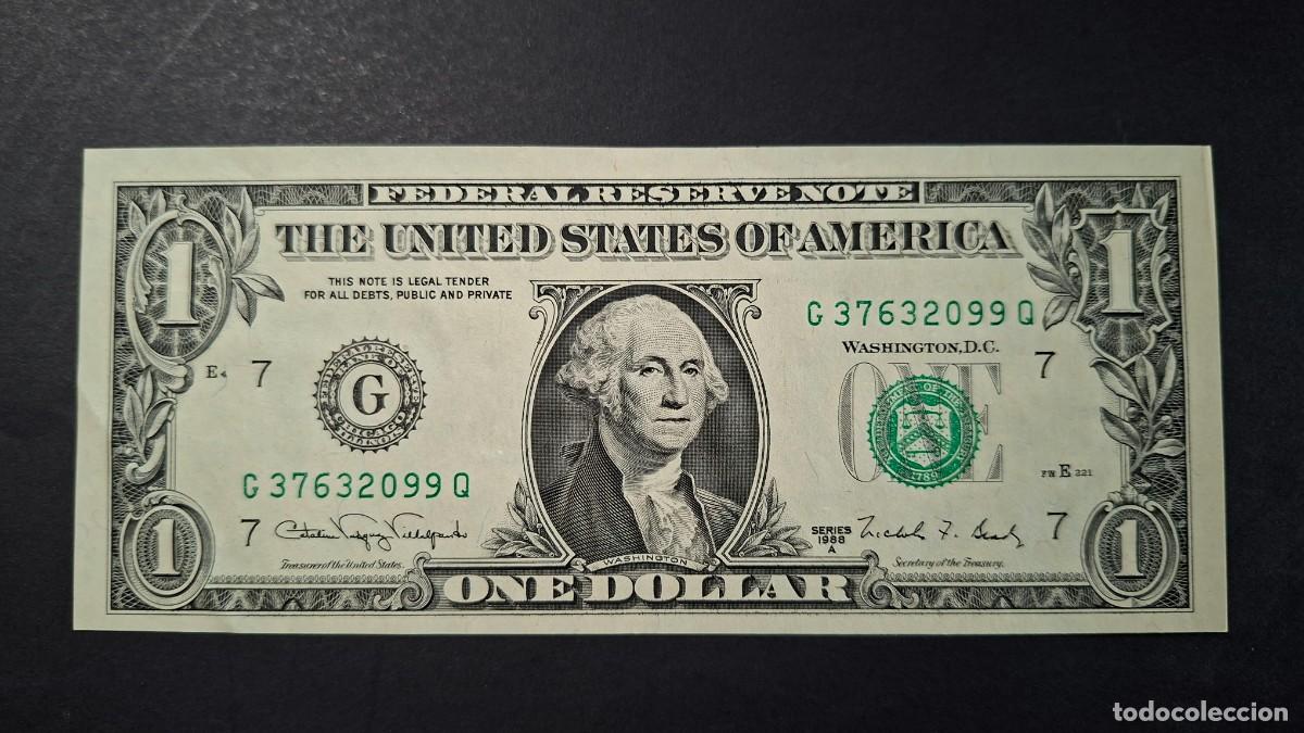 Internationale Banknoten: USA 1 D&Oacute;LAR 1988A P-480bG &rdquo;G&rdquo; CHICAGO SC