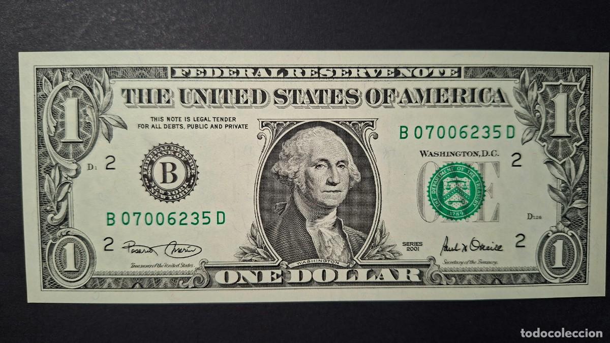 Billets internationaux: USA 1 d&oacute;lar 2001 P-509aB &rdquo;B&rdquo; NUEVA YORK SC