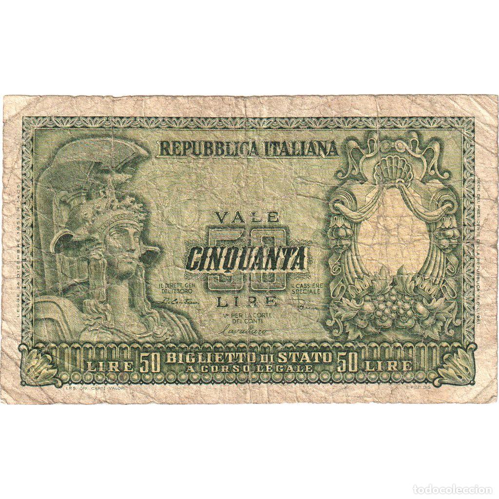 Billetes extranjeros: [#1234828] Italia, 50 Lire, BC