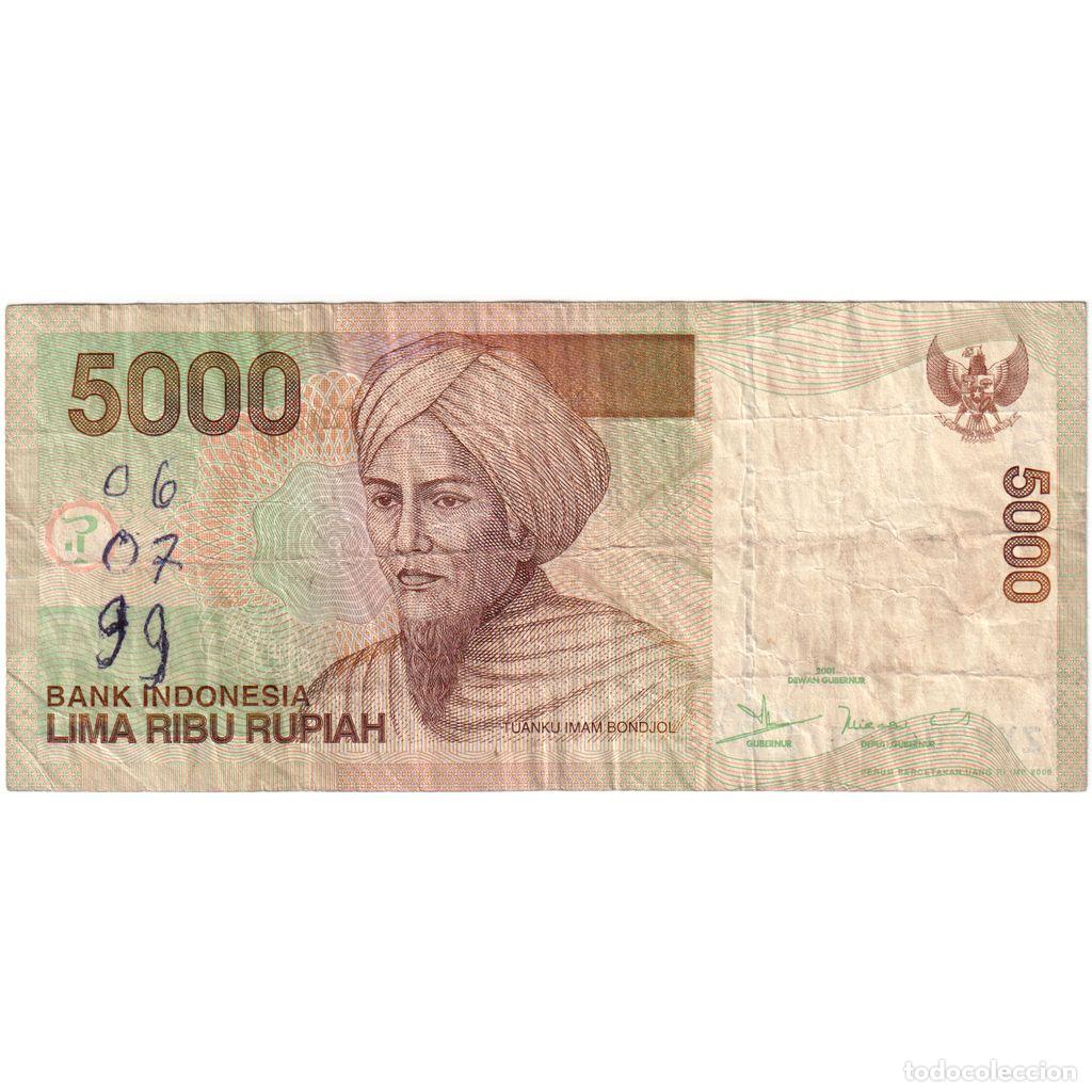 Billetes extranjeros: [#1234801] Indonesia, 5000 Rupiah, Undated (2009), BC