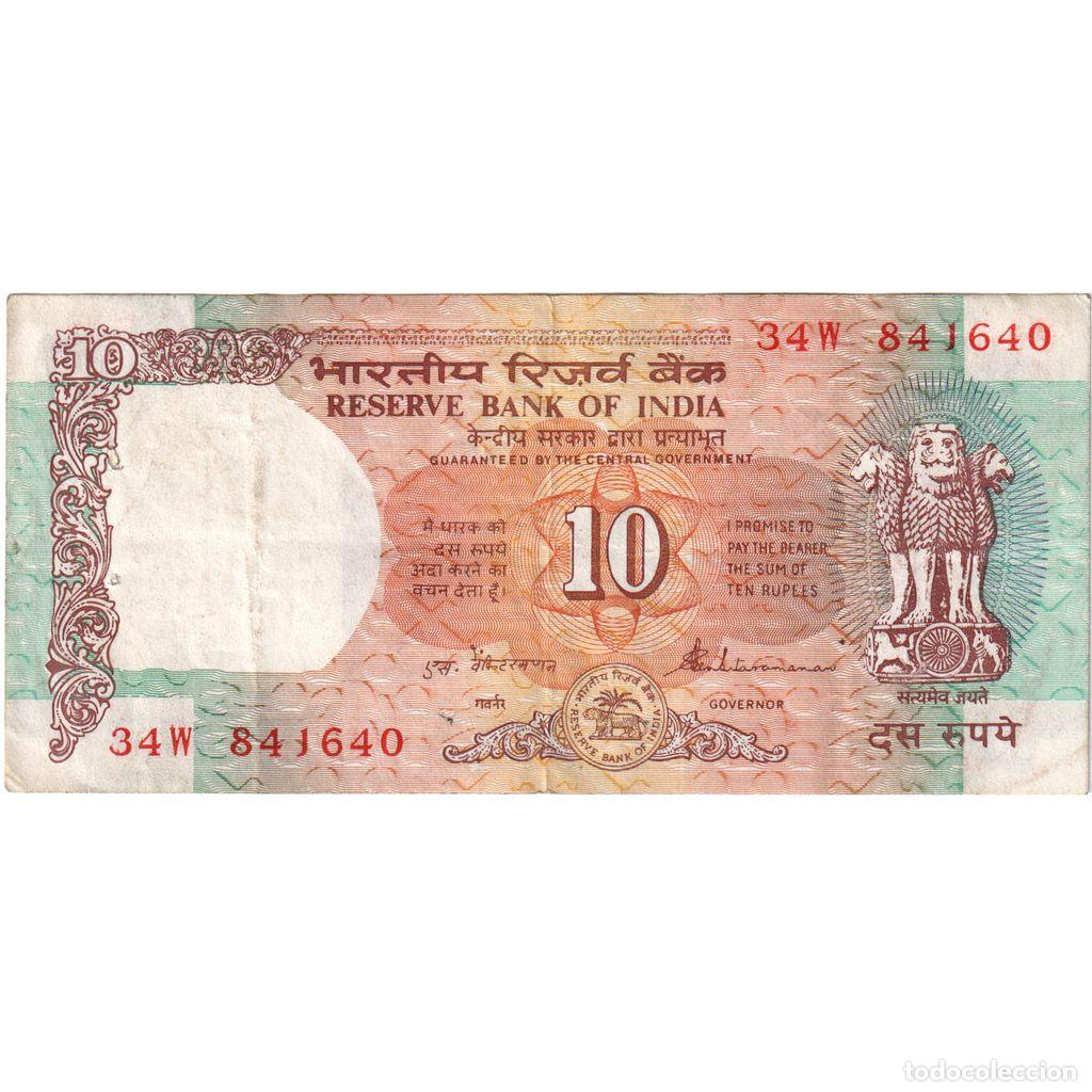 Billetes extranjeros: [#1234816] Billete, 10 Rupees, Undated (1943), India, KM:24, MBC