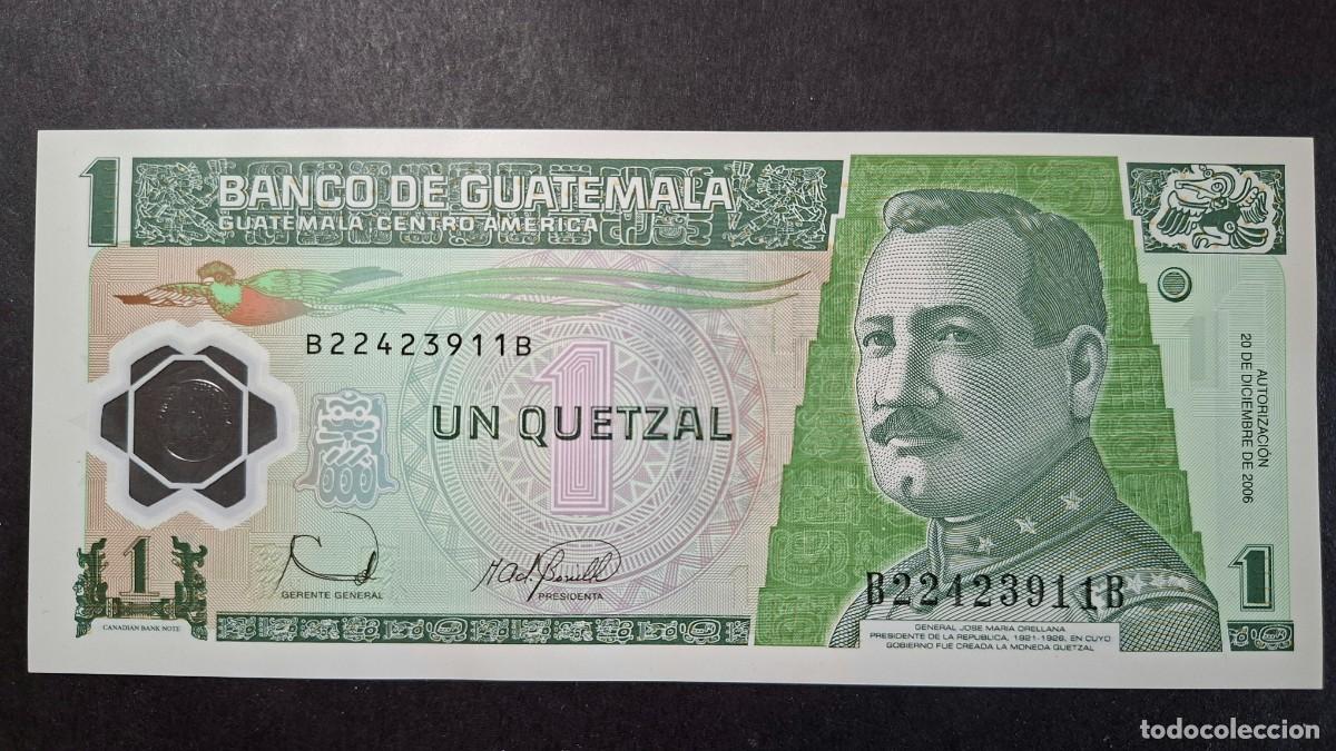 Billetes extranjeros: GUATEMALA 1 QUETZAL 2006 P-109 SC