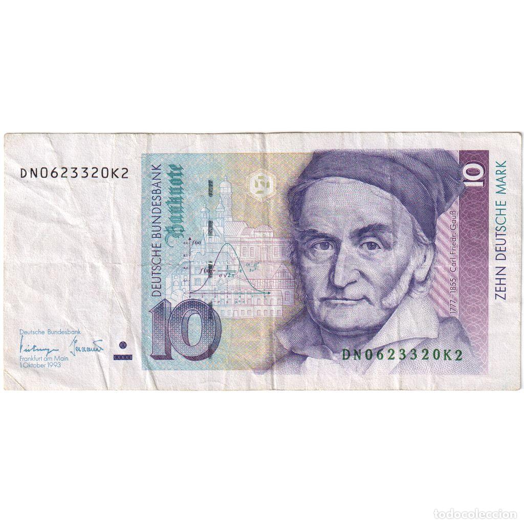 Billetes extranjeros: [#1234864] ALEMANIA - REP&Uacute;BLICA FEDERAL, 10 Deutsche Mark, 1993-10-01, MBC