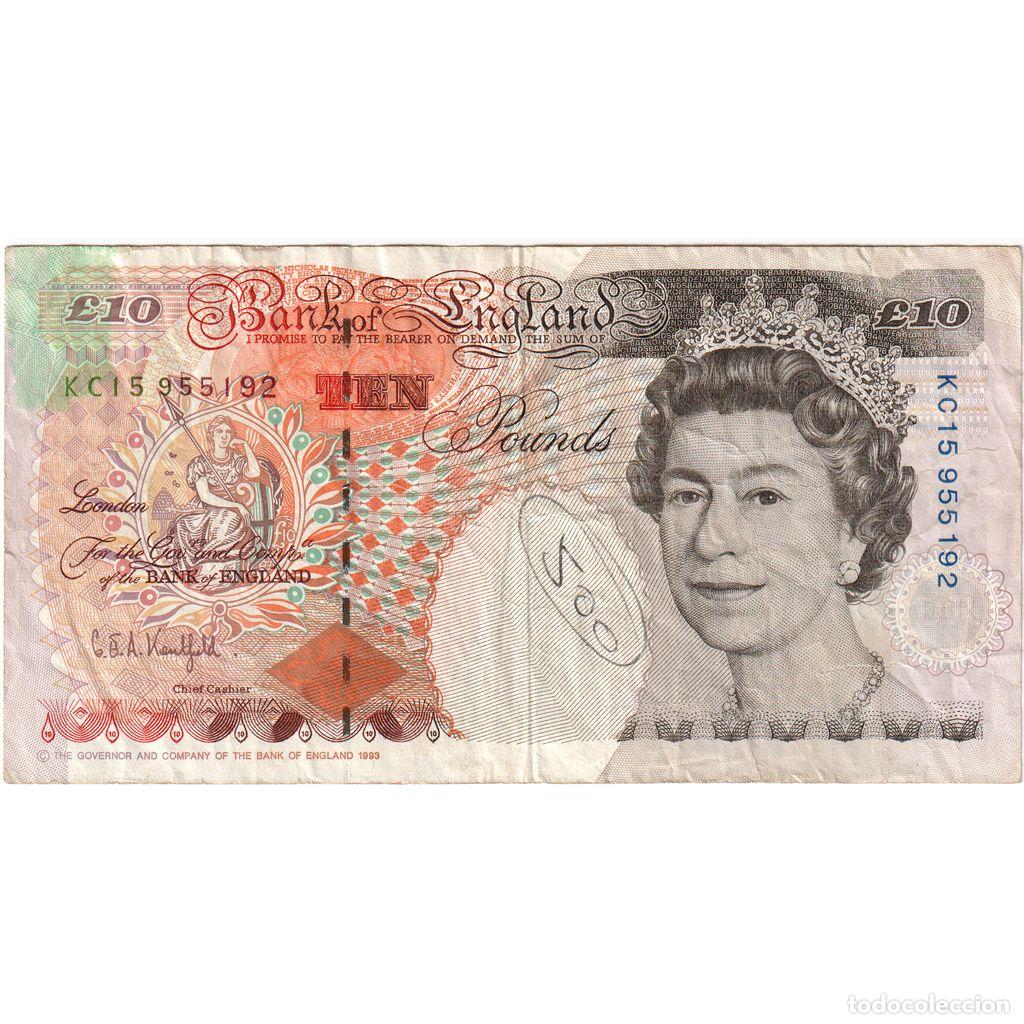 Billetes extranjeros: [#1234831] Billete, 10 Pounds, 1992-1993, Gran Breta&ntilde;a, KM:383a, BC