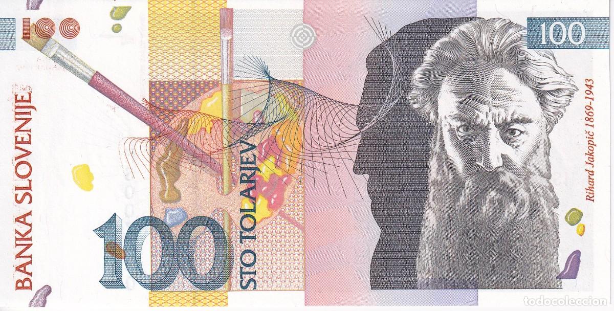 Billetes extranjeros: BILLETE DE ESLOVENIA DE 100 TOLARJEV DEL A&Ntilde;O 1992 SIN CIRCULAR (SC)