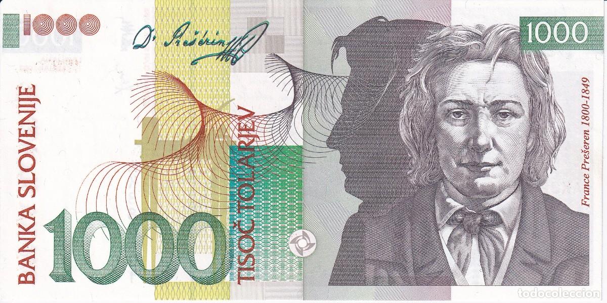 Billetes extranjeros: BILLETE DE ESLOVENIA DE 1000 TOLARJEV DEL A&Ntilde;O 1992 SIN CIRCULAR (SC)