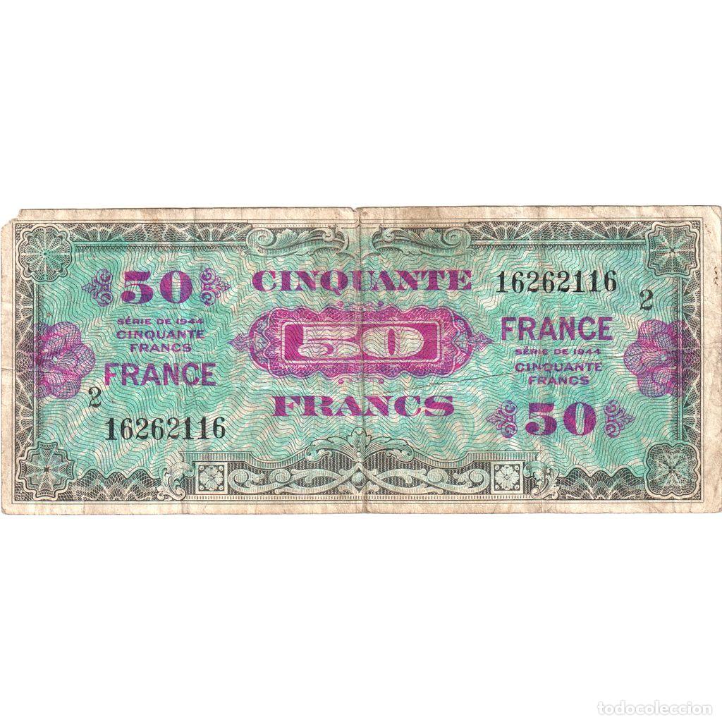 Billetes extranjeros: [#1234844] Francia, 50 Francs, 1945 Verso France, 16262116, BC