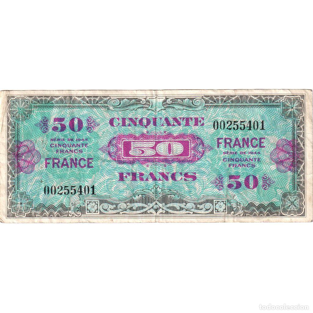 Billetes extranjeros: [#1234845] Francia, 50 Francs, 1945 Verso France, 16262116, MBC
