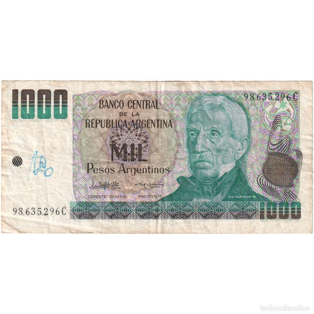 Billetes extranjeros: [#1234869] Billete, 1000 Pesos Argentinos, Undated (1983-85), Argentina, KM:317a, BC
