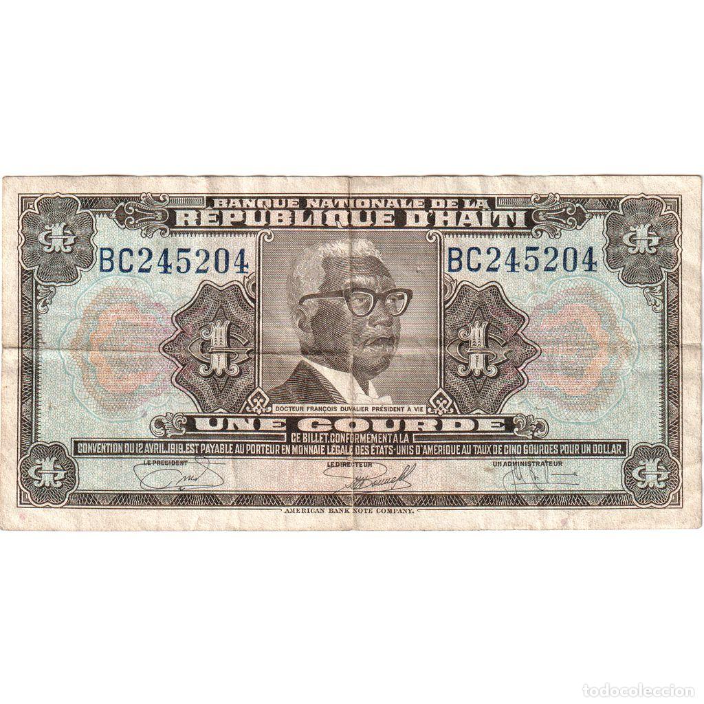 Billetes extranjeros: [#1234827] Hait&iacute;, 1 Gourde, 1919-04-12, BC+